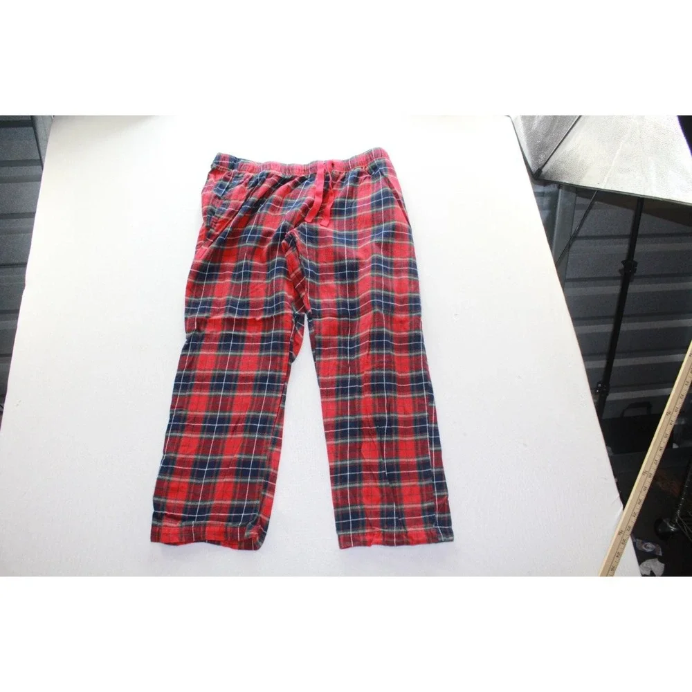 Old Navy Pajama Pants Mens XL Red Plaid Flannel